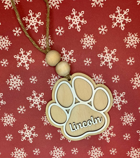 Paw Print Ornament